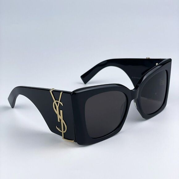 NEW Saint Laurent SLM119 BLAZE 001 Black Grey Oversized Cat Eye Women Sunglasses main image 5